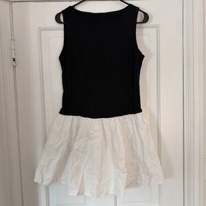 Amazon Two-Tone Black and White Mini Dress